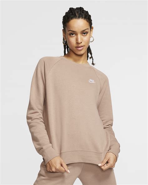 nike sportswear essential fleece-rundhalsshirt für damen|Nike Sportswear Essential Fleece.